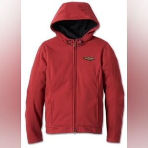 Harley Davidson Womens 120th Anniversary Deflector Riding Fleece Hooded Jacket